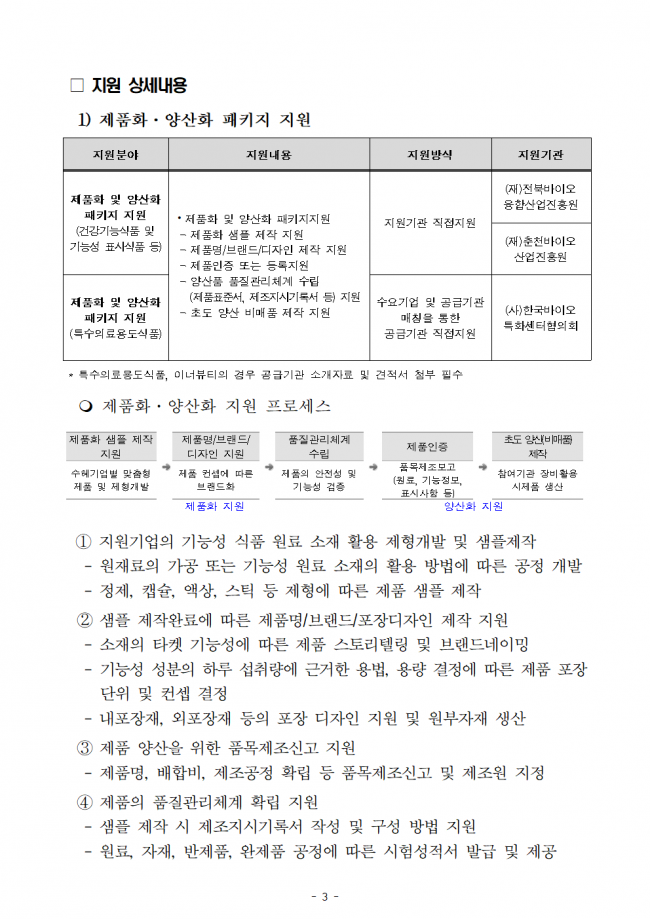 [공고문] 2025 생물 활성 성분 기반 기능성 바이오 소재 제품화 및 양산화 지원 기업지원 공고003.png